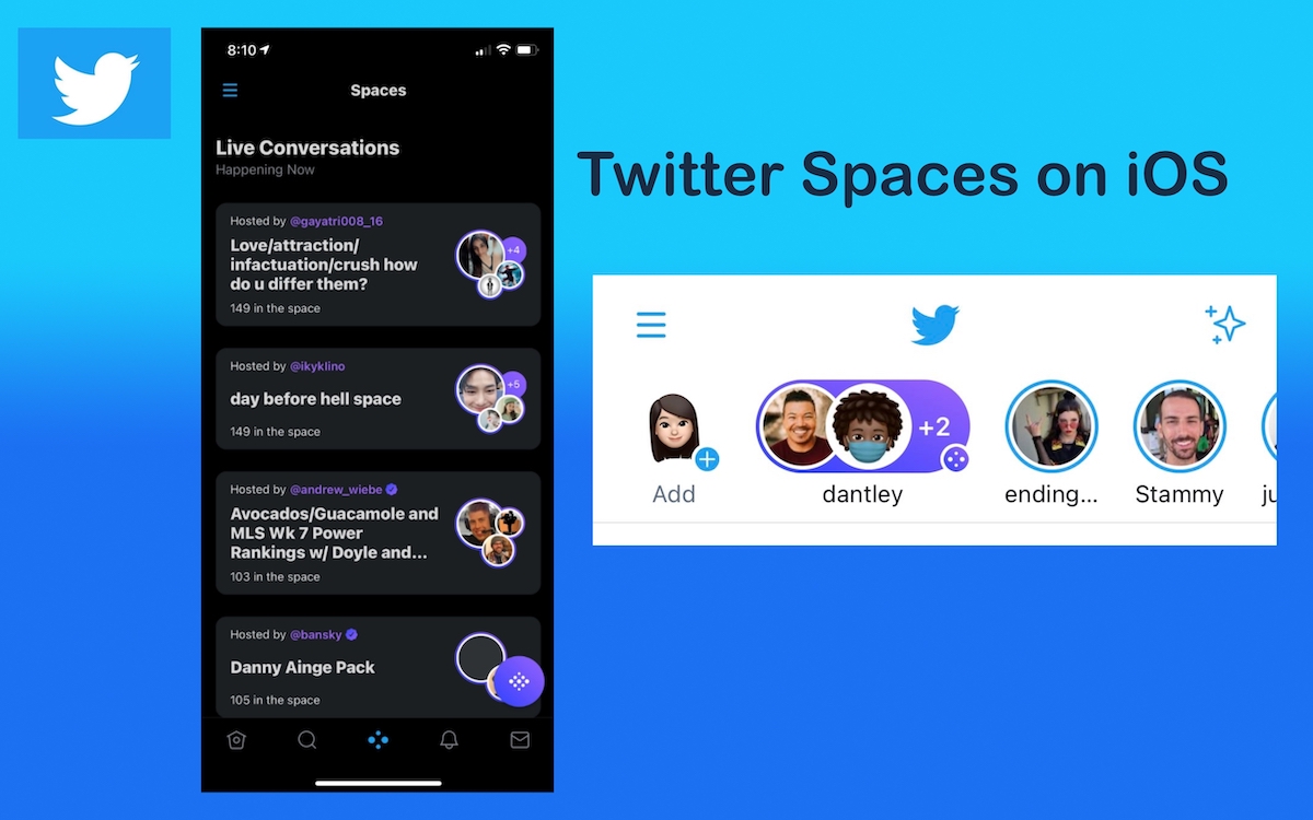 Spaces de Twitter ya está disponible para dispositivos iOS
