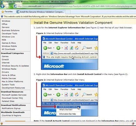 IE 6 Windows Validation