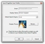 SearchTogether User Profile