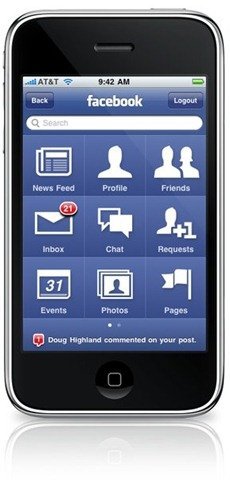 Facebook for iPhone 3.0 App New Homescreen