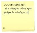 Windows Vista Notes Sidebar Gadget Windows 7