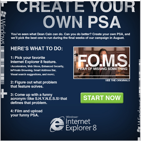 Internet Explorer 8 PSA
