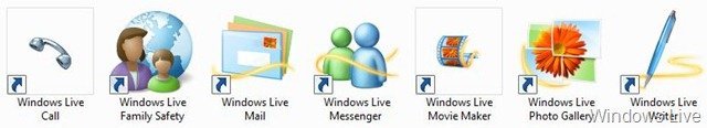 Windows Live Wave 3 icons