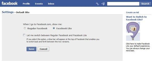 Don't like the new Facebook? Switch to Facebook Lite as your default UI