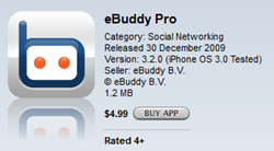 eBuddy for iPhone goes Pro and acquires previously missing features