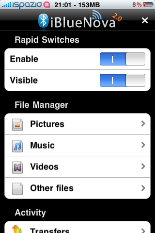 Use iBluenova for Bluetooth File Sharing on Jailbroken iPhone and iPod Touch