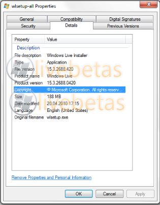 Windows Live Esstials wave 4 details