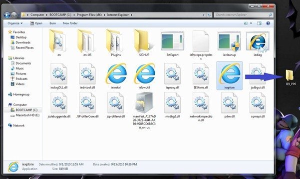 Internet Explorer 9 Directory