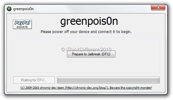 Download greenpois0n To Jailbreak iOS 4.1 on iPhone, iPad and iPod Touch 2
