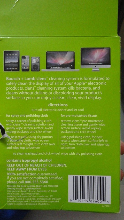Bausch Lombs Clens Cleaning System for Apple Products (3)