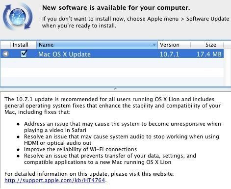 OS X 10.7.1