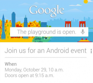 Google to Host Android Event on 29th October