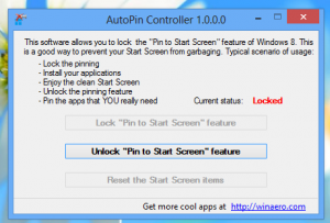 Disable Automatic Pinning Of New Apps to Start Screen in Windows 8