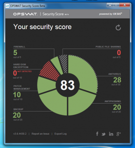 Check Your Windows PC Security Status with OPSWAT Security Score Beta