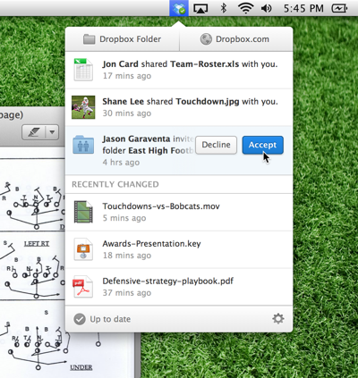 Dropbox 2 0 for OS X and Windows