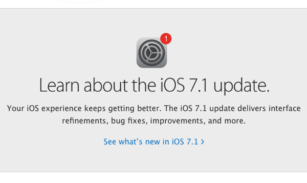 IOS 7 1 Released With UI Updates And Performance Improvements