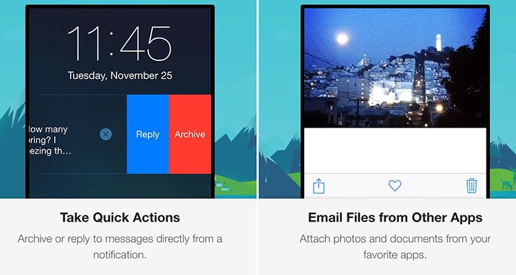Gmail for iOS Updated With Quick Actions For Notifications and Share Sheet Support