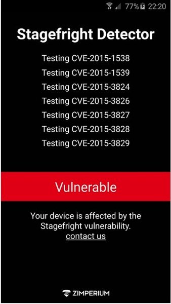 Is Your Android Phone Effected by the StageFright Bug Find Out With This App