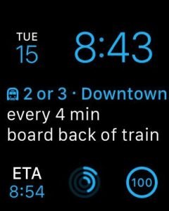 Citymapper WatchOS 2 app with complications