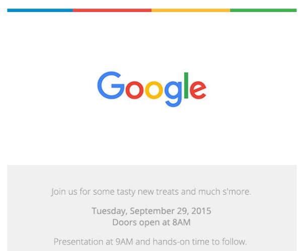 Google Nexus launch event on September 29 - invites go out