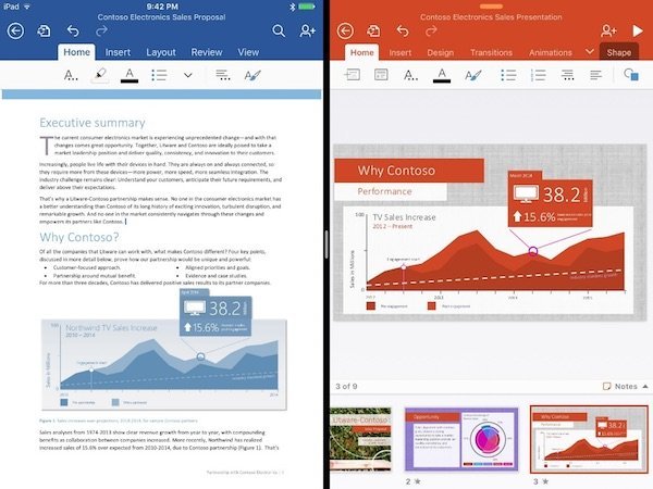 Microsoft Office for iPad pro 2
