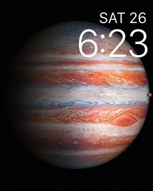 iPad Pro wallpaper on Apple Watch