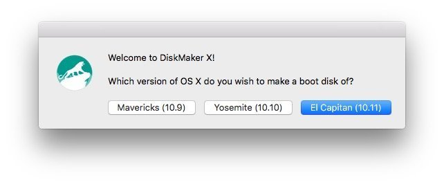 Create El Capitan bootable USB disk with DiskMaker X