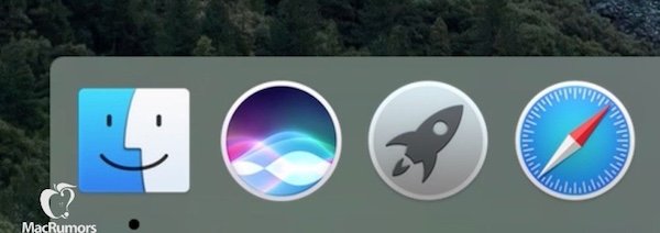 Siri for Mac OS X 10.12 dock icon leaks along with other details