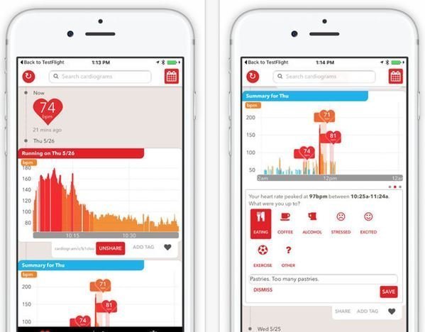 Cardiogram for iOS gets new design, 3D Touch support and watchOS 2 app