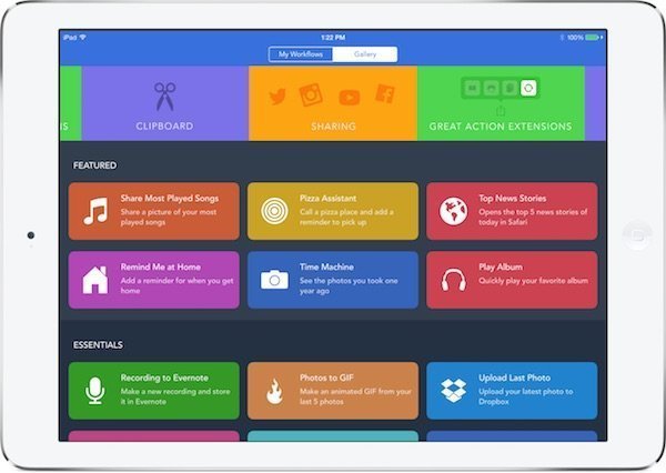 Workflow 1.5 for iOS gets 22 new actions, redesigned composer and search
