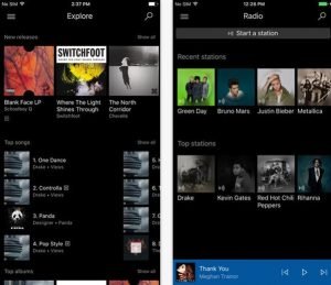 Microsoft Groove for iPhone gets a brand new design