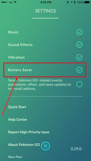 battery saver Pokemon Go 2