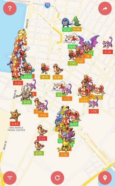 Find nearby Pokémon on a map with PokéAlert