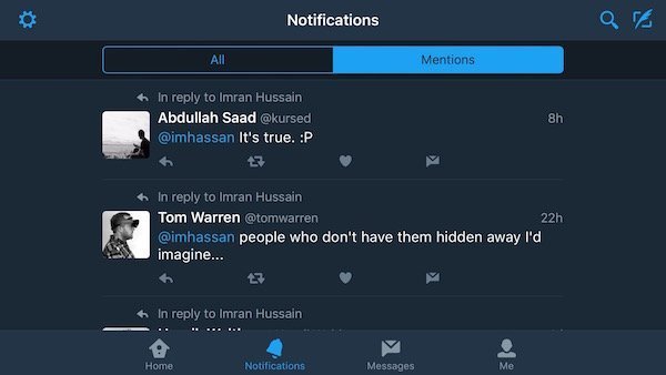 Twitter for iOS gets dark mode and new notification settings 3
