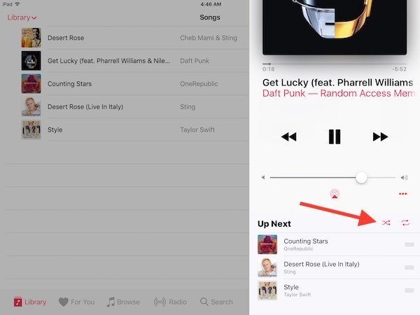 how-to-shuffle-and-repeat-songs-in-ios-10-music-app-2