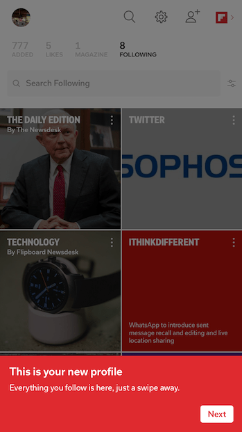 Flipboard 4.0 released with new design and personalization features