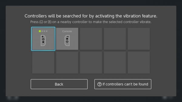 Find Controllers using Vibration in Nintendo Switch
