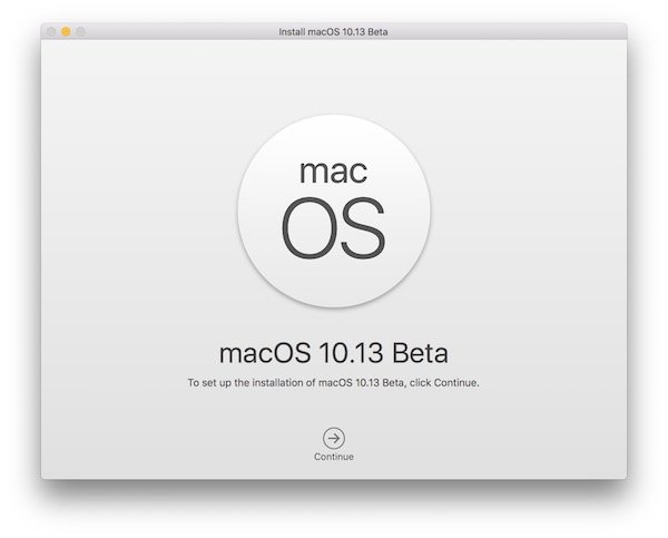 Install macOS High Siera 10.13