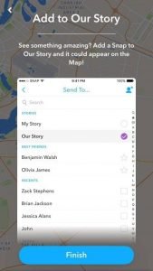 Snap Map story