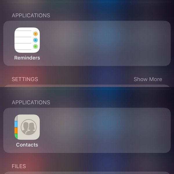 New Contacts and Reminders Icons iOS 11
