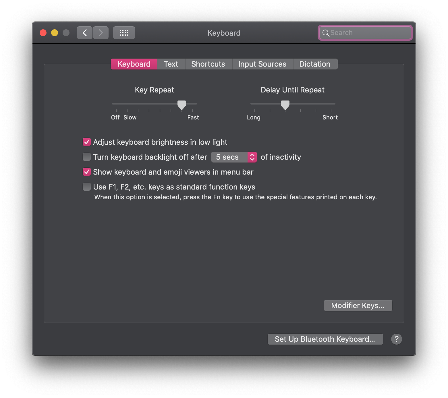 Mac emoji-keyboard settings