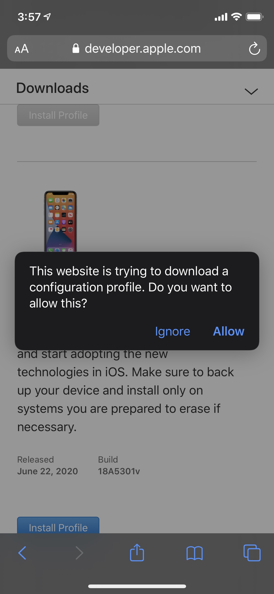 iOS 14 Configuration Profile