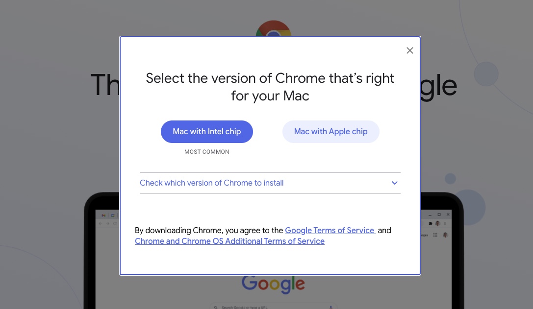 Chrome for Apple Silicon M1 Macs