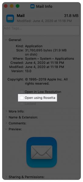 Rosetta 2 universal apps macOS