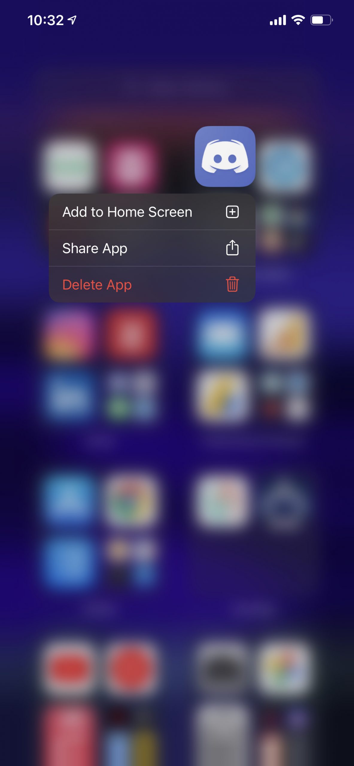 iOS 14 Home screen