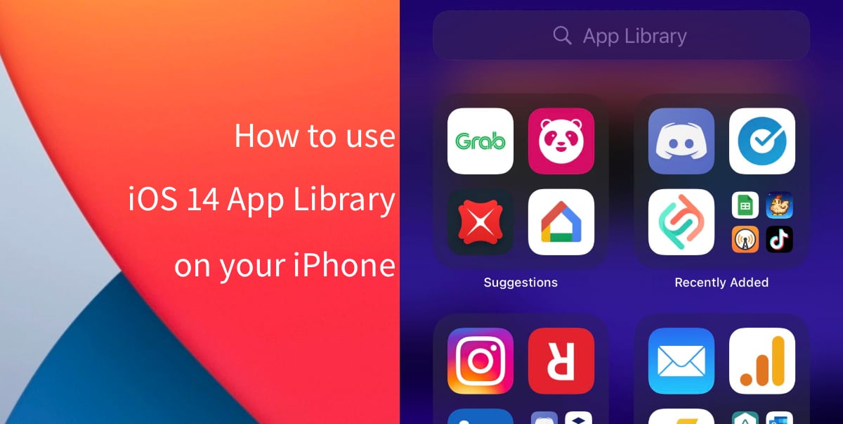 iOS 14 app library