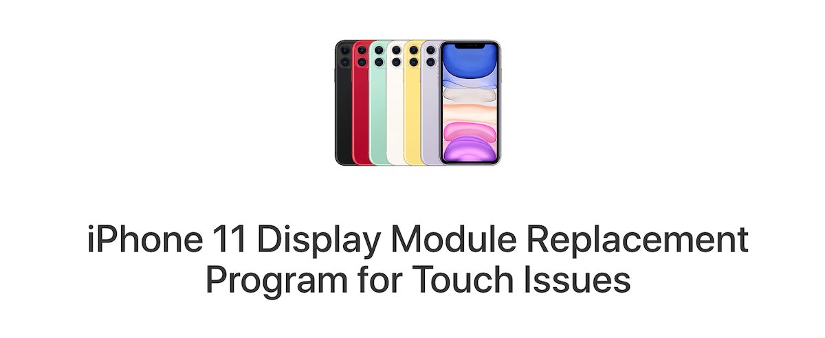 iPhone 11 display module replacement program