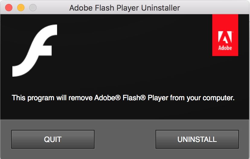 why does adobe want me to uninstall flash player