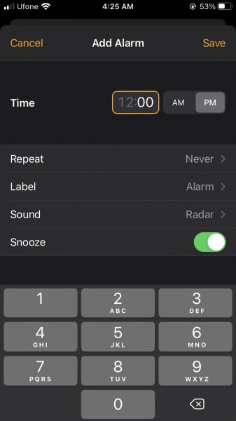 how to change iphone alarm