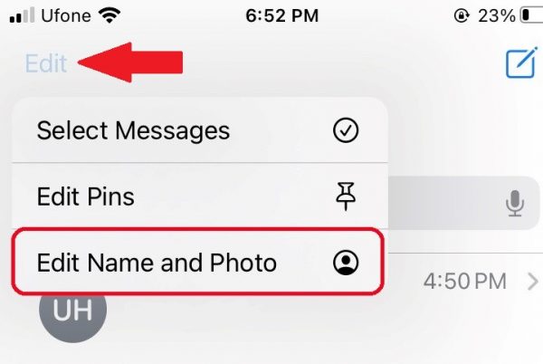 iMessage privacy settings